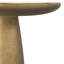 Table de bout contemporaine en aluminium coulé avec plateau rond l 18 po Dominique