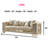 Luxury Tufted Velvet Sofa With Gold Accents – Modern Upholstered Couch In 4 Elegant Colors-1635869842
