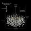 Lustre moderne en cristal K9-385760030-385760031