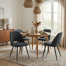 Benjamil Fabric Upholstered Open Back Dining Chair
