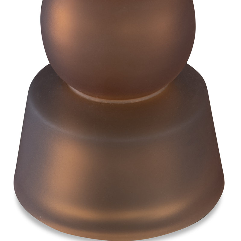 Glass Tabletop Candlestick with Candle Included