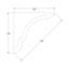 Couronne à impact élevé 4-3 / 4 po x 4-3 / 4 po x 78-3 / 4 po