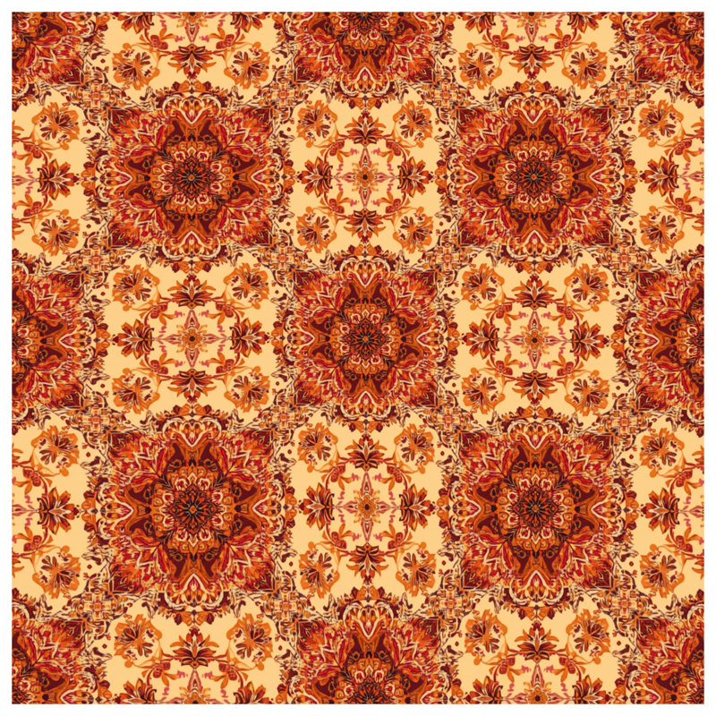 Housses de couette à motif floral orné de mandala, Très grand lit
