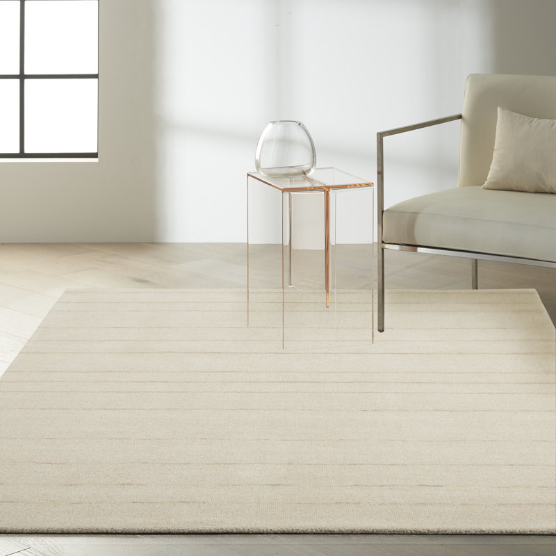 Geometric Hand Woven Area Rug, Rectangle 5'3" x 7'3"