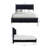 Holtzclaw Polyester Fabric California King Panel Bed, Ebony-128583139