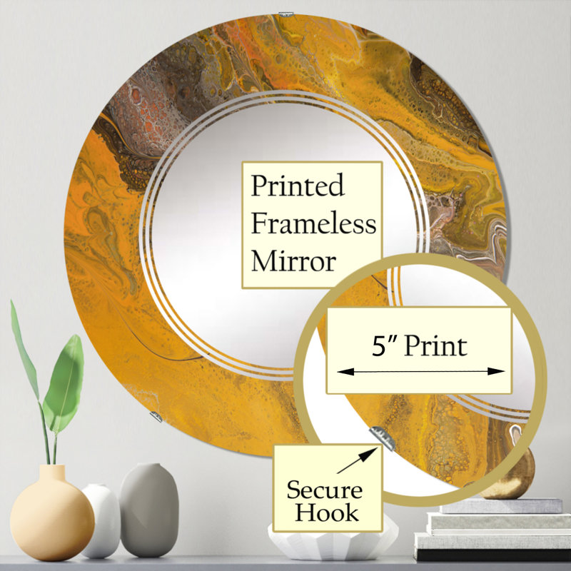 Circle Mirror, 24" x 24"
