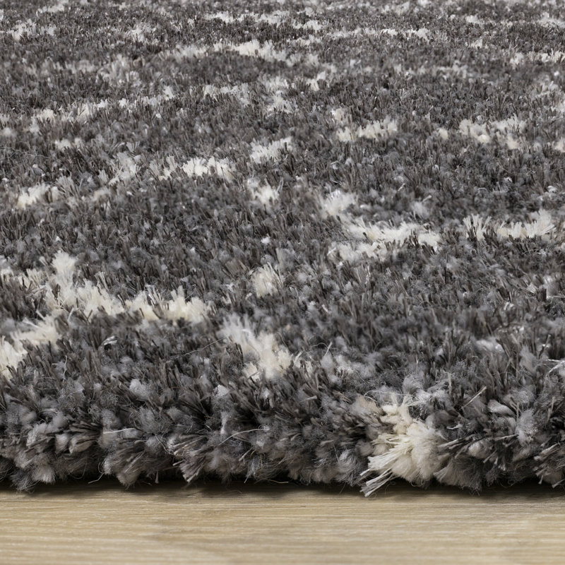 Tapis à poils longs Aura, Rectangle 5 pi 3 po x 7 pi 7 po