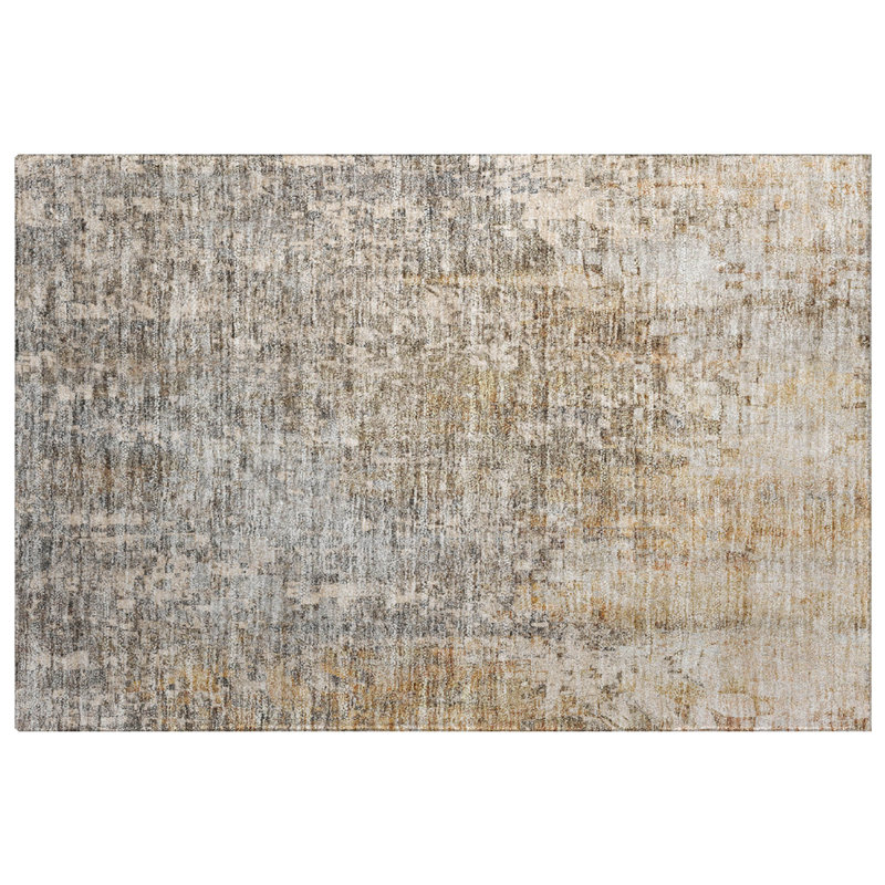 Tapis à poils longs de qualité supérieure lavable à la machine Dream, Beige, 2'6" x 3'10"