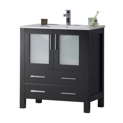 Meuble-lavabo simple 30 po avec lavabo