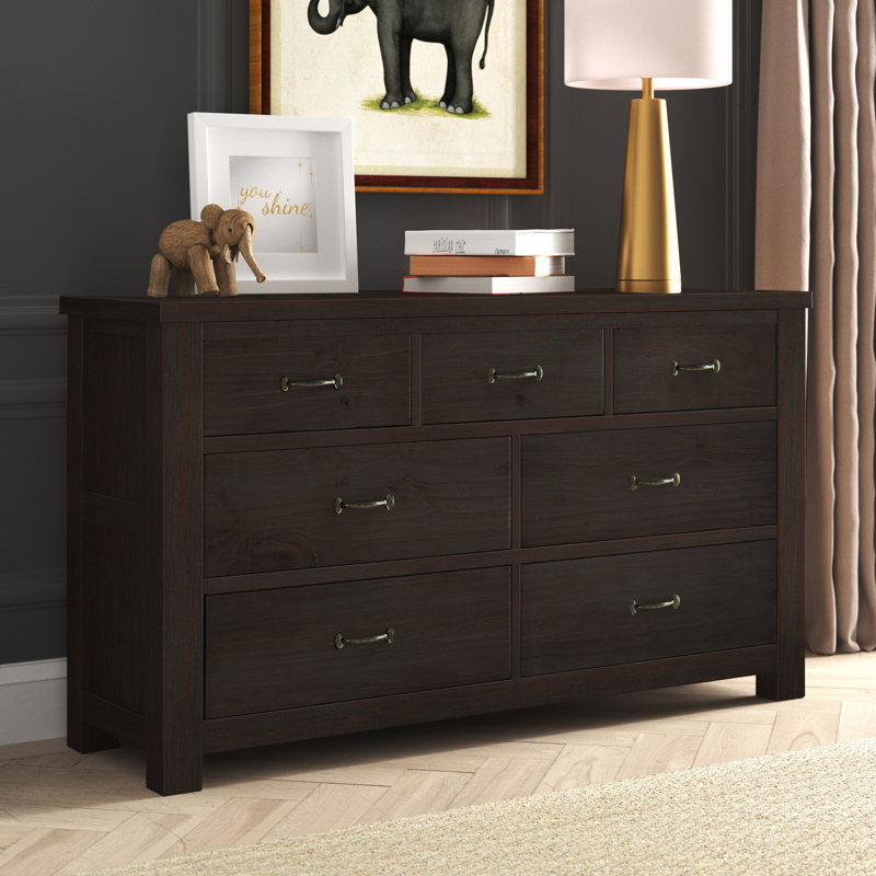 Commode 7 tiroirs Mateo, Espresso
