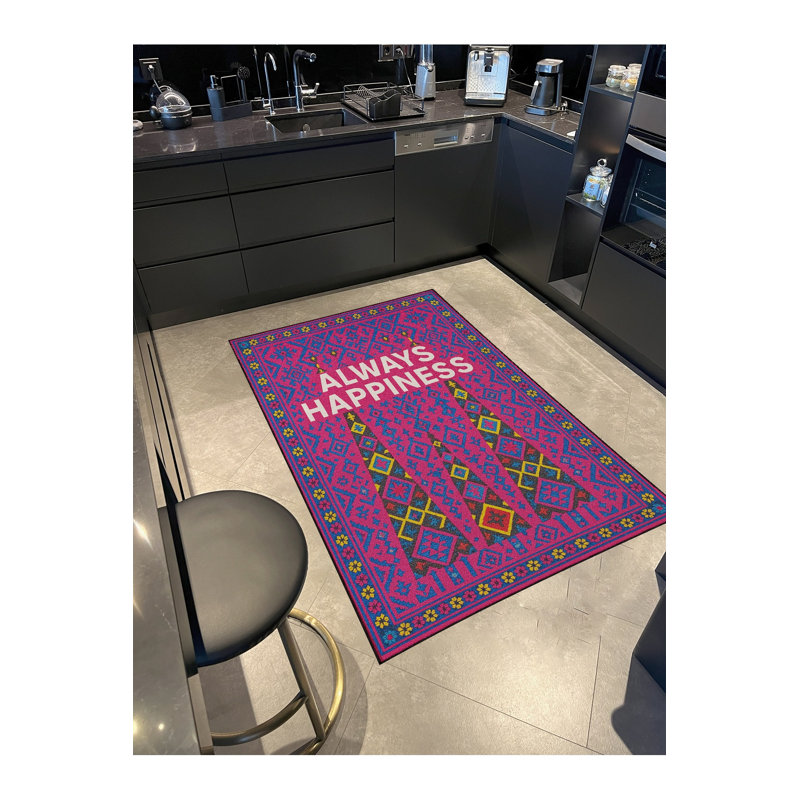 Tapis décoratif tissé gris Mosso, 3 pi 3 po x 4 pi 11 po