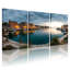 Ensemble de 3 toiles murales « Coucher de soleil sur le port » pour la décoration du salon, de la chambre et de la maison-129072934