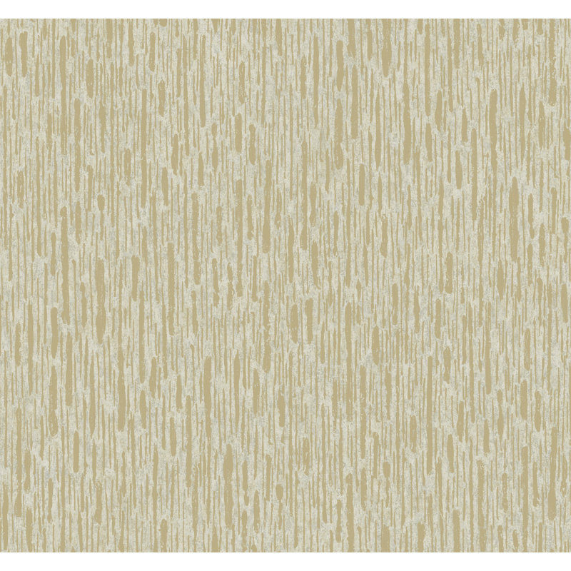 Abstract Metallic Wallpaper Roll, Brown/Gold