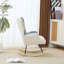 Chaise berçante rembourrée en molleton et patchwork Teddy