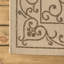 Tapis d'intérieur / extérieur beige / brun tissé texturé Hagerman-370107154