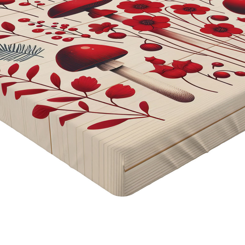Microfiber Floral Fitted Sheet, Full