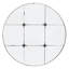 Miroir mural rond 36 po en verre antique