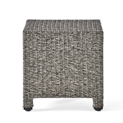 Table d'appoint - table cube Pe avec structure en fer, 18 po x 18 po x 18 po, facile à assembler - table d'appoint 18 po x 18 po x 18 po
