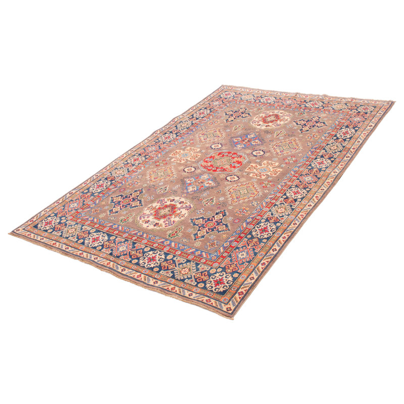 Tapis unique en laine noué à la main 6 pi 6 po x 9 pi 11 po nouvel âge Dayne