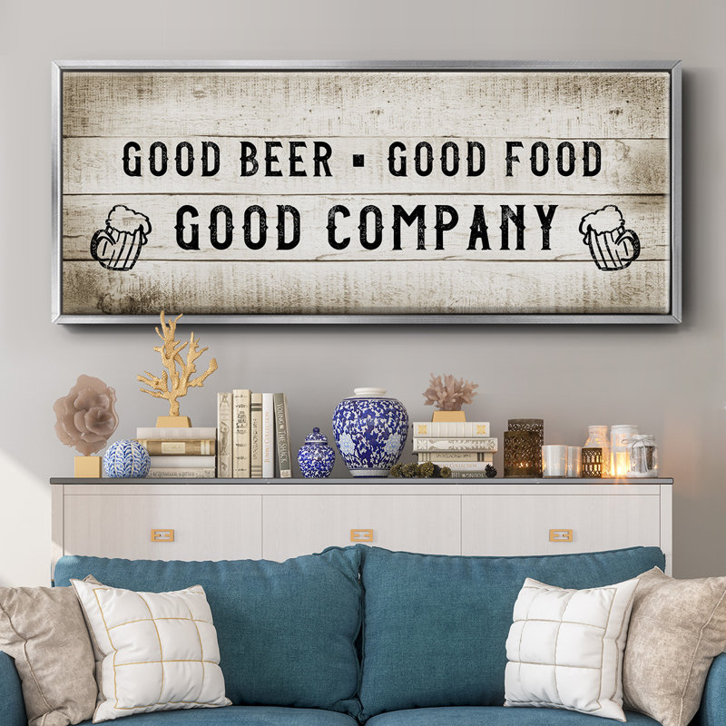 Good Company - Toile encadrée, H 12 po x l 30 po