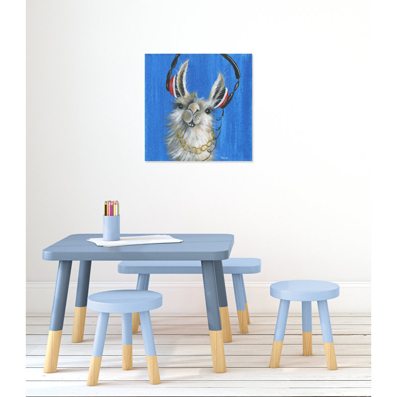 Art sur toile llama, H 24 po x l 24 po x P 1,5 po