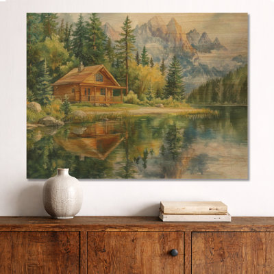 Bacus I - Décoration murale paysage en bois