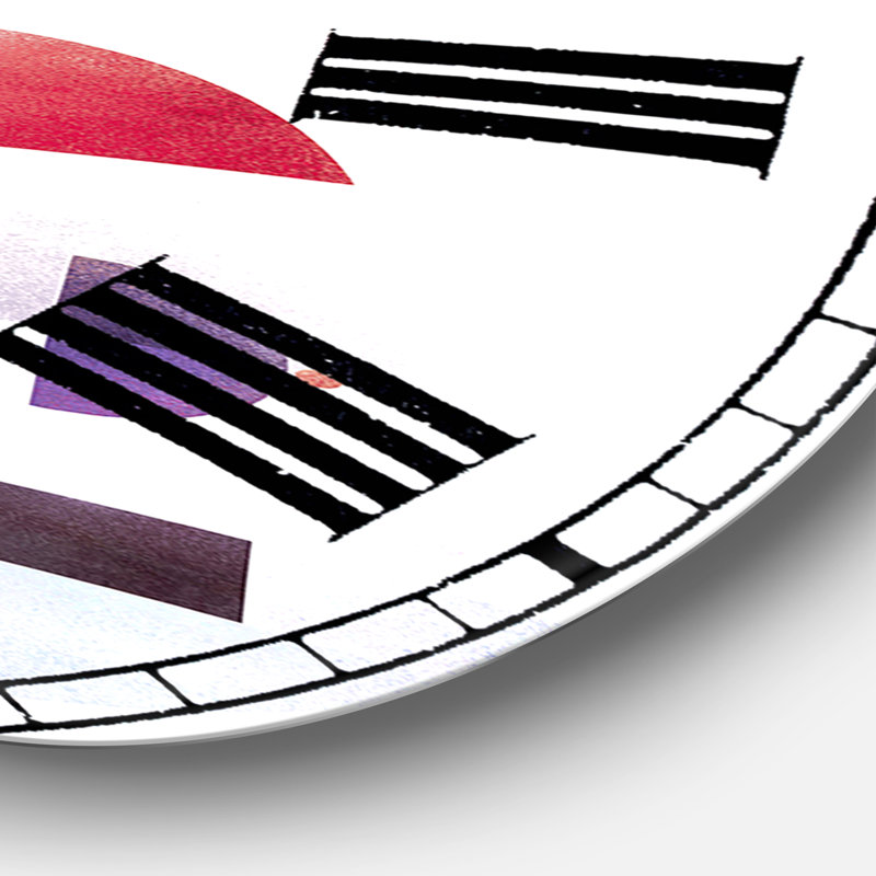 Horloge murale arc-en-ciel surdimensionnée Rainbow Swinger, Surdimensionné