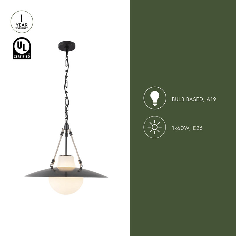 Waverly 1 - Light Pendant, Urban Bronze