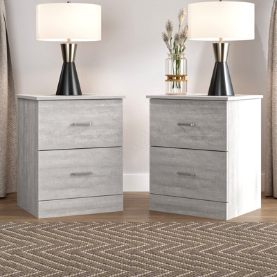 Allyannah 23.6" 2-Drawer Nightstand