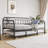 Metal Daybed Frame with Trundle, Heavy Duty Steel Slat Support Sofa Bed