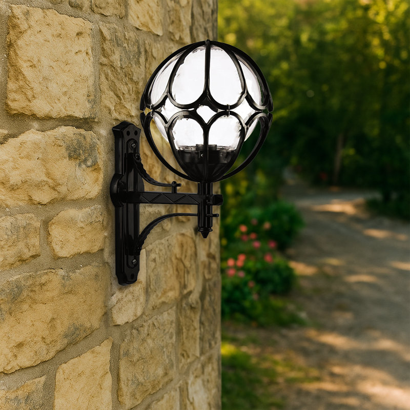 Classical/Traditional Globe Cap Outdoor Wall Sconce