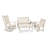 POLYWOOD Vineyard 5-Piece Bench & Rocking Chair Set-29563462