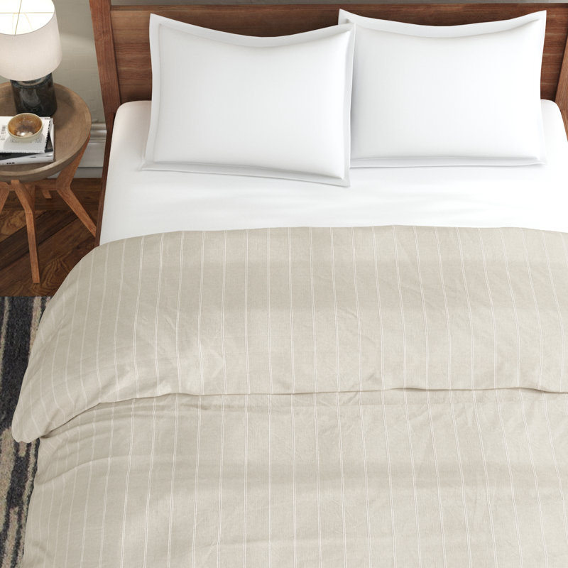 Mazan Natural Cotton Blend Modern & Contemporary Duvet Cover, Queen Duvet Cover