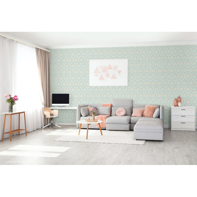 Martin 10m x 53cm Wallpaper Roll, Blue