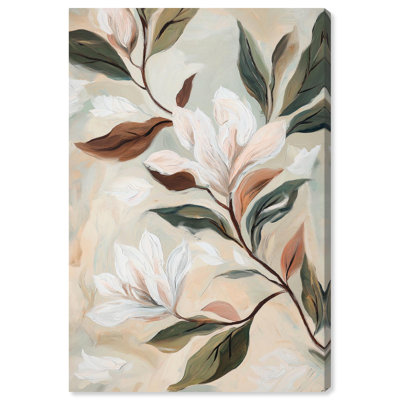 Doux Magnolia II, art floral élégant sur toile