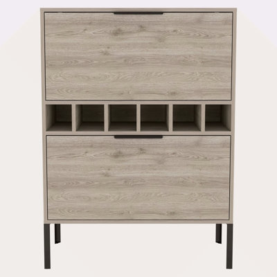 6-Bottle Rectangle Bar Cabinet