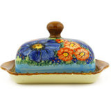 Field Of Butterflies Stoneware Butter Dish