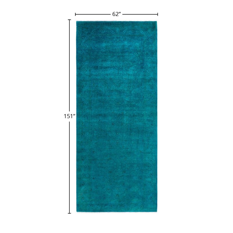 Hildon One-of-a-Kind 5' 2" X 12' 7" Hand Knotted Area Rug