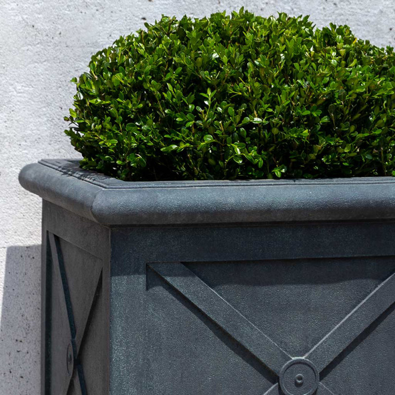 Montparnasse Handmade Planter, Nero Nuovo, 24.5" H x 25.75" W x 25.75" D