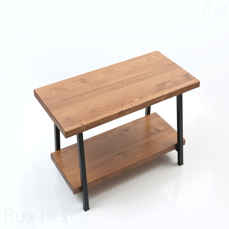 Table basse rustique en bois massif 39 po Store London