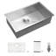 Évier de cuisine encastrable 32 po - 32 po x 19 po x 9 po en acier inoxydable
