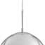Luminaire suspendu moderne en verre dégradé métallique, demi-chrome / sphère dorée-206434089-206428682