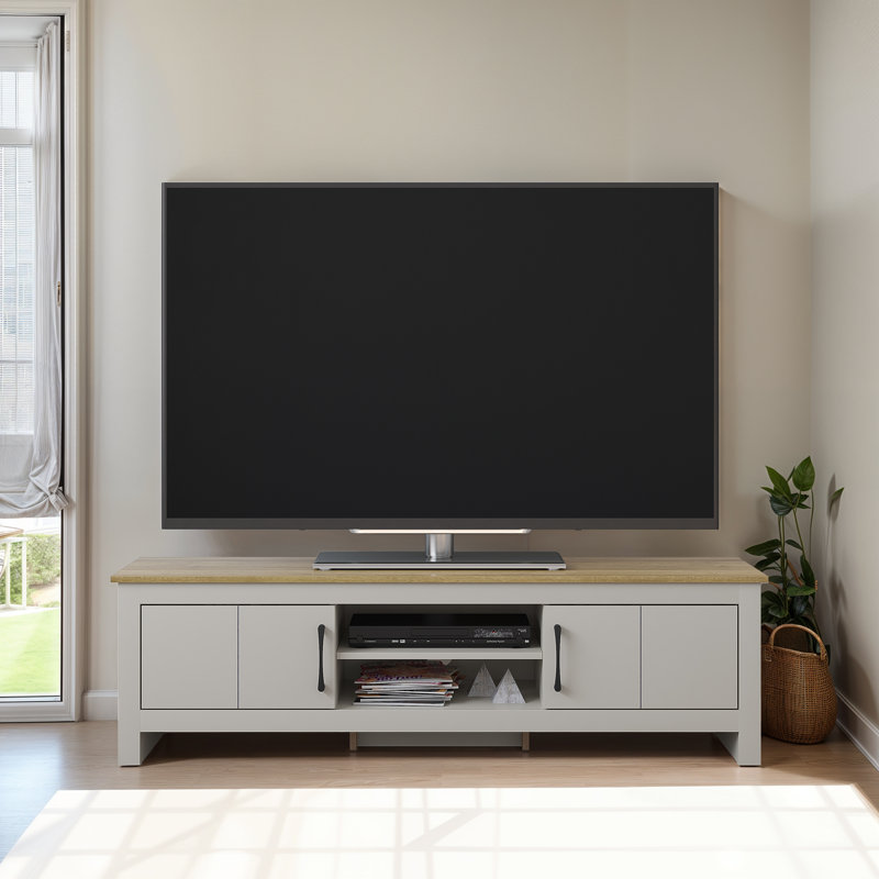 Limestone TV Stand for TVs up to 65", Grey