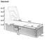 Chaise longue inclinable en rotin de 76,8 po Arybella avec coussins et plateau à tasses-306775637