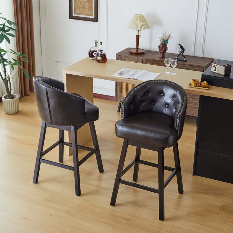 Ensemble de 2 tabourets de comptoir pivotants 33,25 po