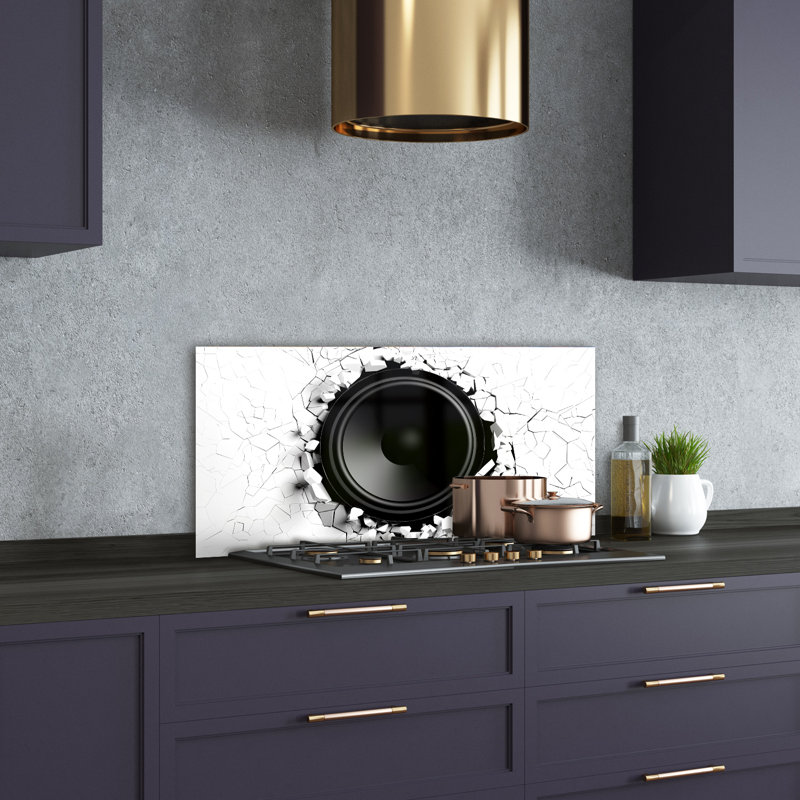 Litty 50cm W x 100cm L Glass Peel and Stick Panel