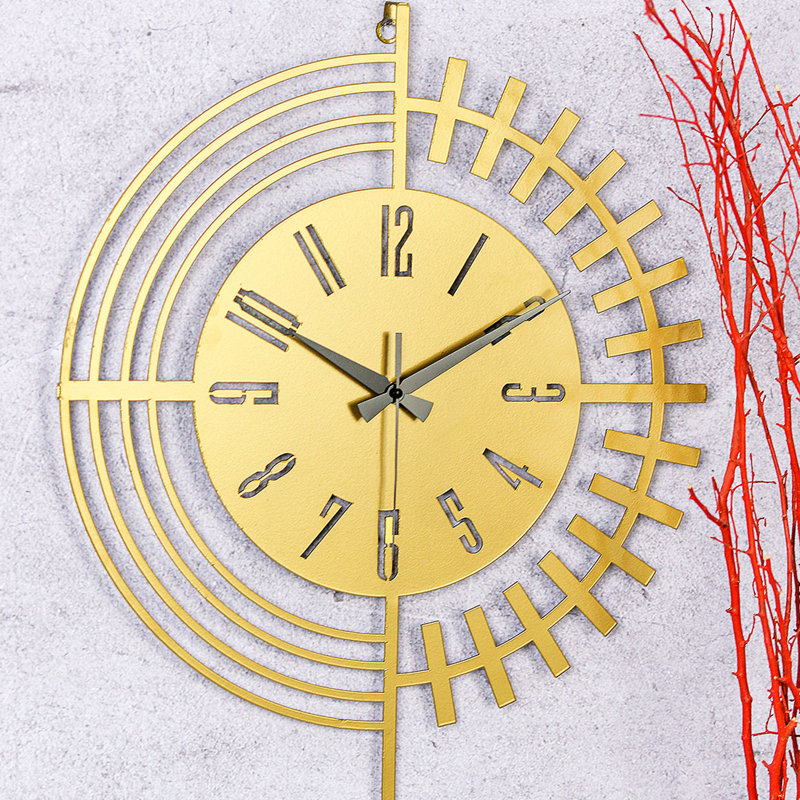 Amarmula Metal Wall Clock, Black