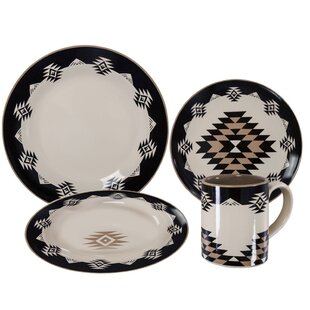 Sonoran Splendor Ceramic Dessert Plates - Set of 4, Southwestern Dinnerware from Lone Star Western Decor