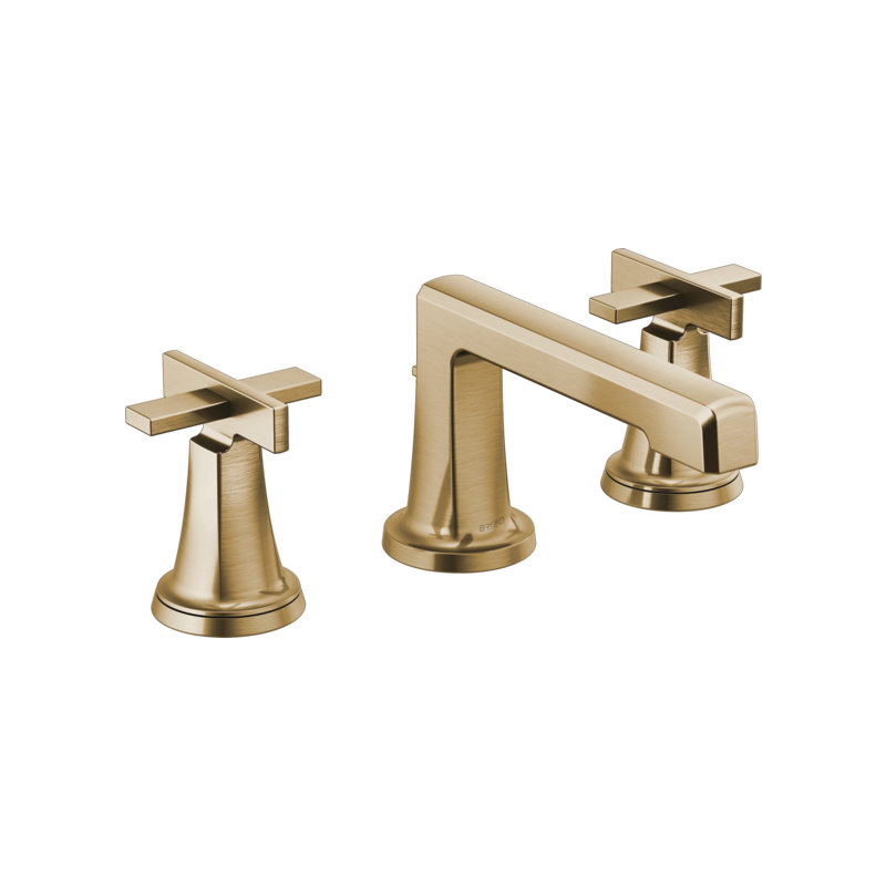 Levoir® Two-Handle Wall Mount Lavatory Faucet, Luxe Gold, High Cross Handle, 1.2