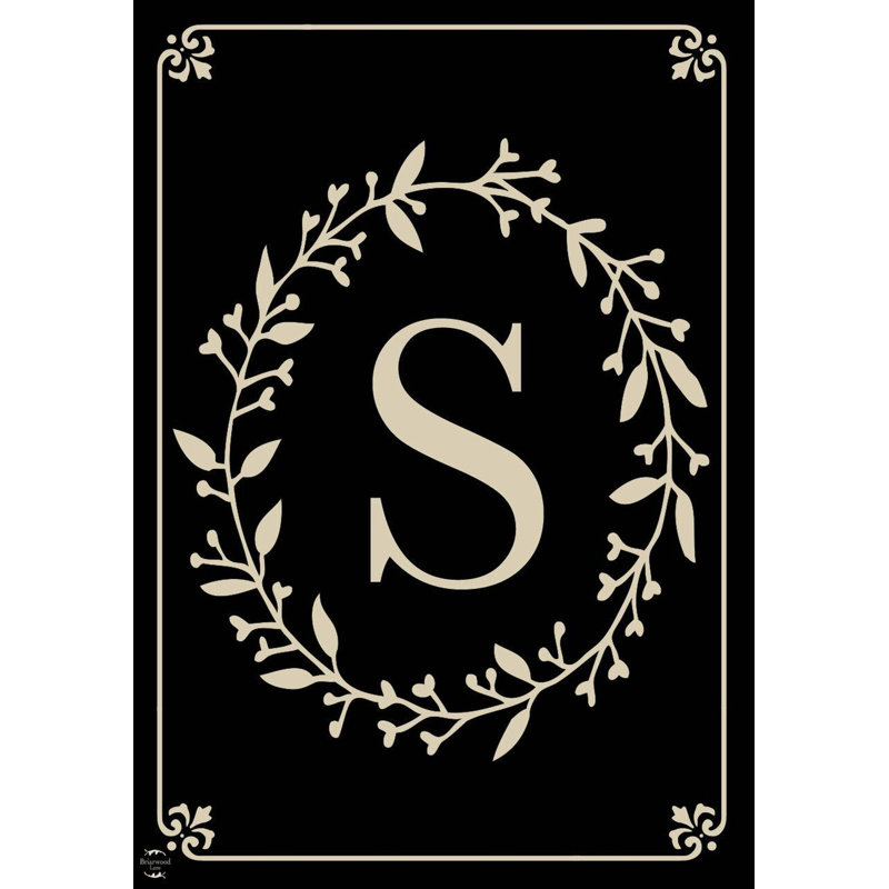  Classic Monogram Letter S Garden Flag